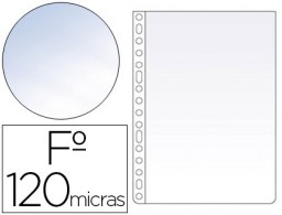 100 fundas multitaladro Esselte Folio polipropileno cristal 120µ